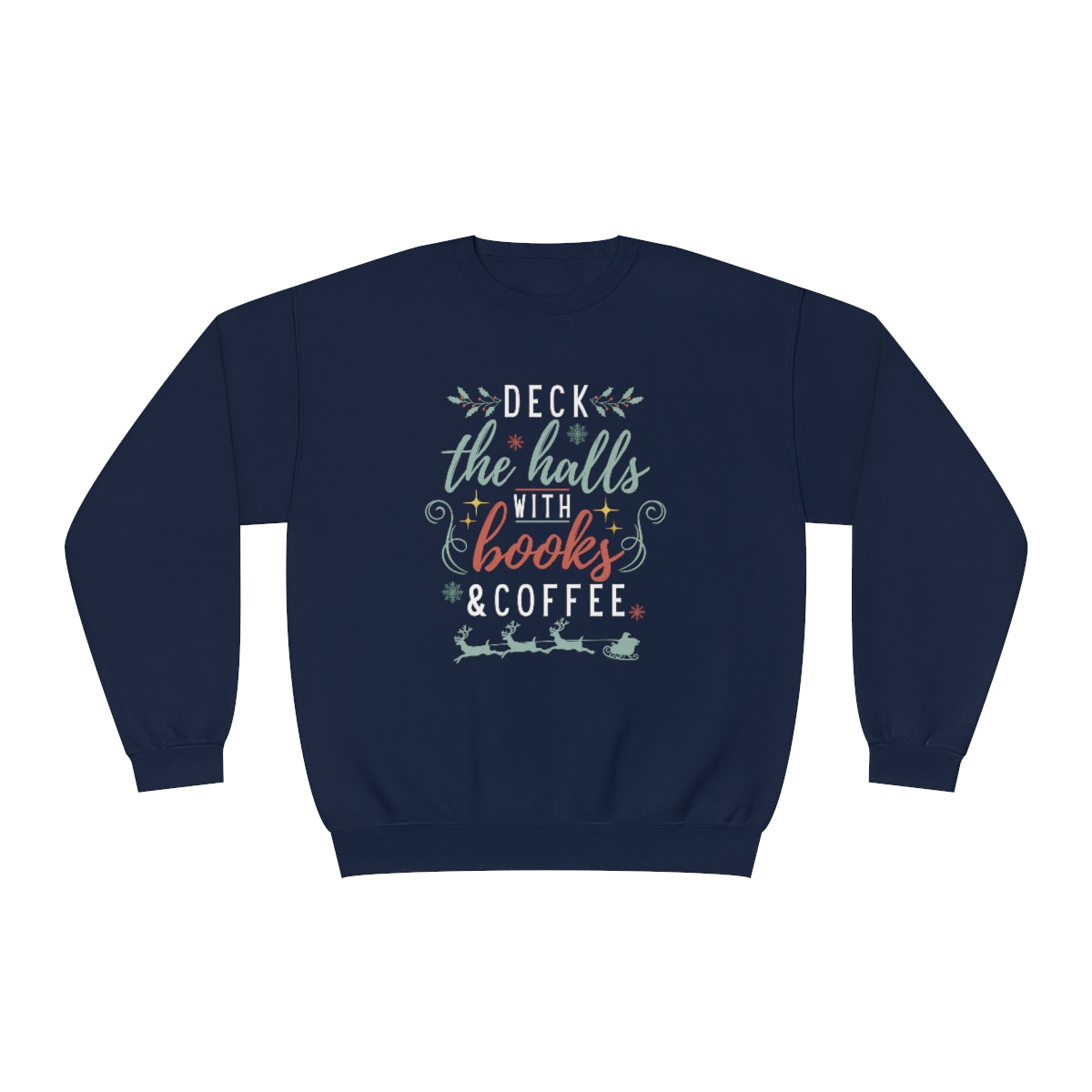 Deck with Books & Coffee Crewneck Sweatshirt