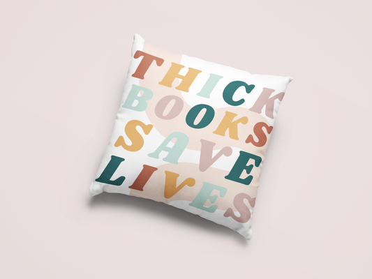 Thick Books Pillow Case