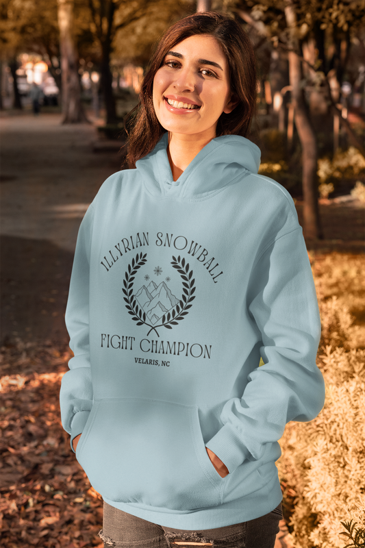 Illyrian Snowball Fight Champion ACOTAR Hooded Sweatshirt